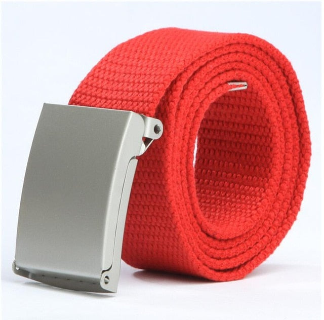 Mens Belts Fashion New Unisex Trousers Belts Canvas Belt Breathable Outdoor Tactical For Jeans Adjustable Waist Belt  140cm