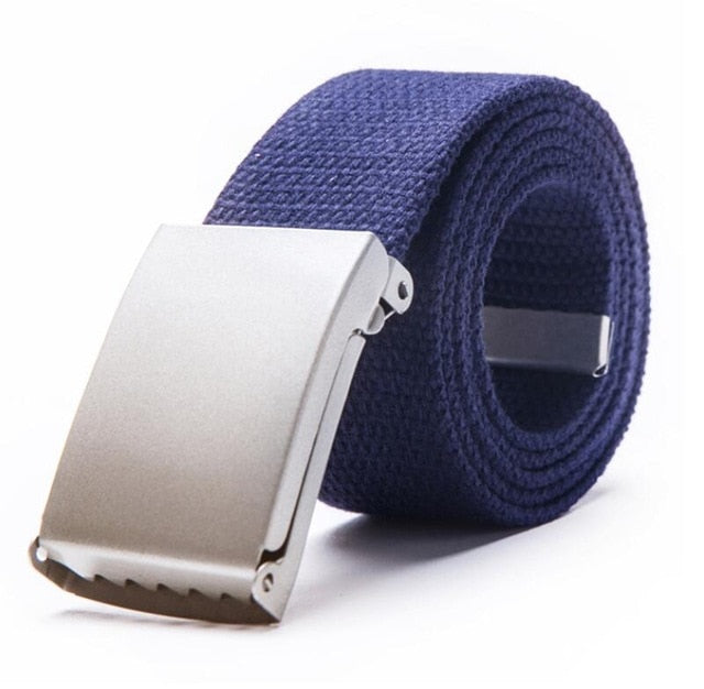 Mens Belts Fashion New Unisex Trousers Belts Canvas Belt Breathable Outdoor Tactical For Jeans Adjustable Waist Belt  140cm