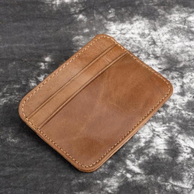 Vintage Men's Genuine Leather Credit Card Holder