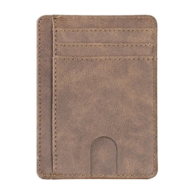 Slim RFID Blocking Leather Wallet