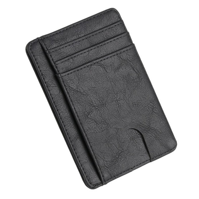 Slim RFID Blocking Leather Wallet