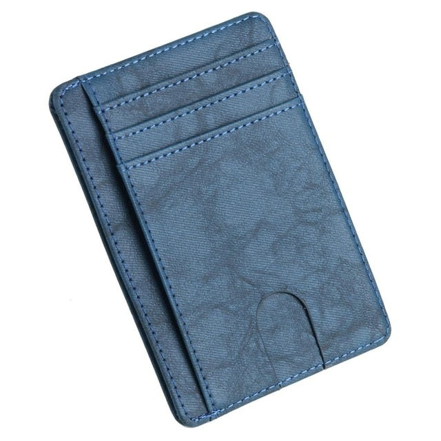 Slim RFID Blocking Leather Wallet