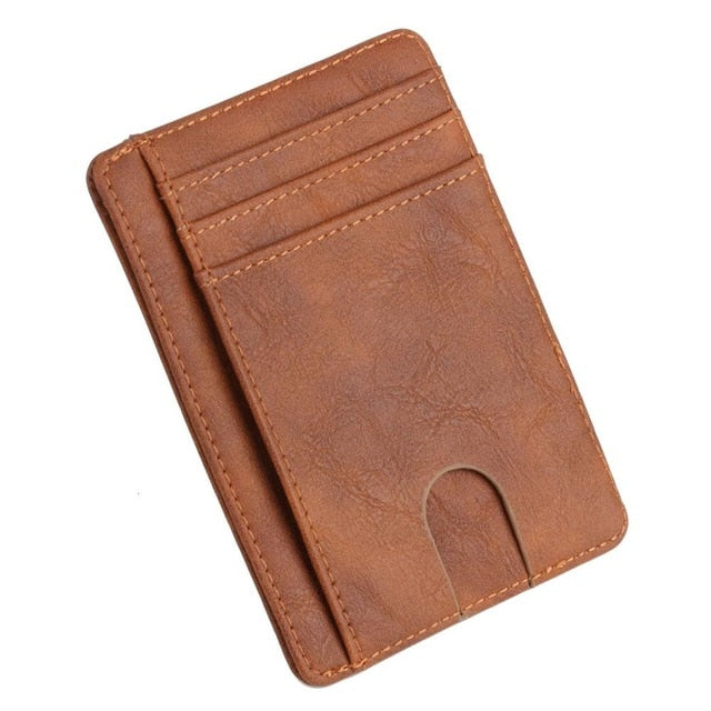 Slim RFID Blocking Leather Wallet