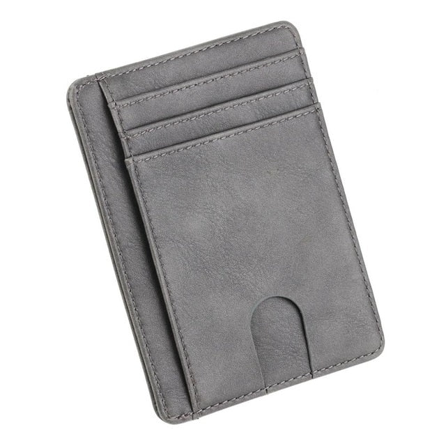 Slim RFID Blocking Leather Wallet