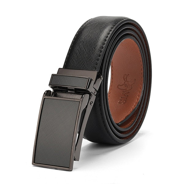 [DWTS]Belt Male Men's belt  Genuine Leather Strap luxury brand Automatic Buckle Belts For Men Belts Cummerbunds  cinturon hombre