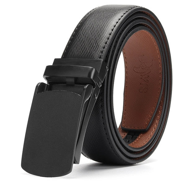 [DWTS]Belt Male Men's belt  Genuine Leather Strap luxury brand Automatic Buckle Belts For Men Belts Cummerbunds  cinturon hombre