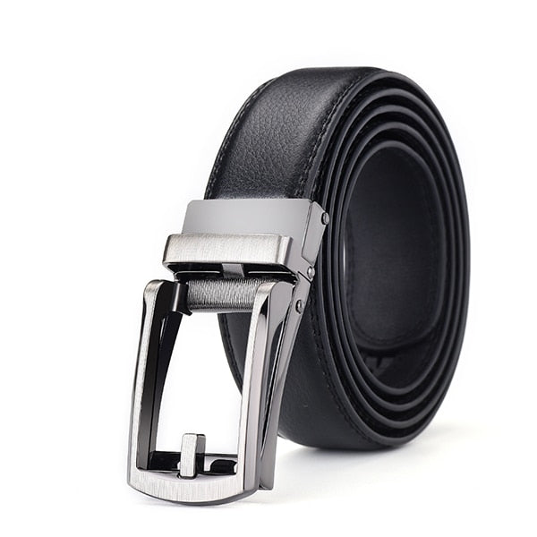 [DWTS]Belt Male Men's belt  Genuine Leather Strap luxury brand Automatic Buckle Belts For Men Belts Cummerbunds  cinturon hombre