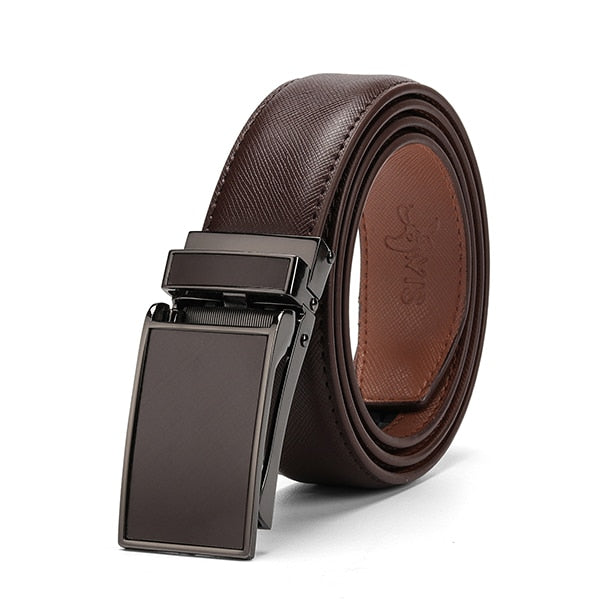 [DWTS]Belt Male Men's belt  Genuine Leather Strap luxury brand Automatic Buckle Belts For Men Belts Cummerbunds  cinturon hombre