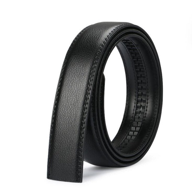 men's automatic buckle belts No Buckle Belt Brand Belt Men High Quality Male Genuine Strap Jeans Belt  free shipping 3.5cm belts