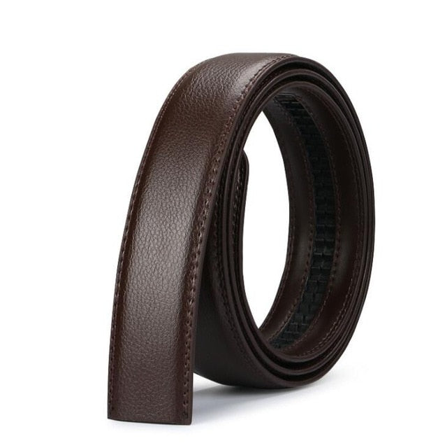 men's automatic buckle belts No Buckle Belt Brand Belt Men High Quality Male Genuine Strap Jeans Belt  free shipping 3.5cm belts