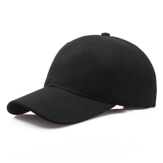 Black Solid Color Baseball Cap