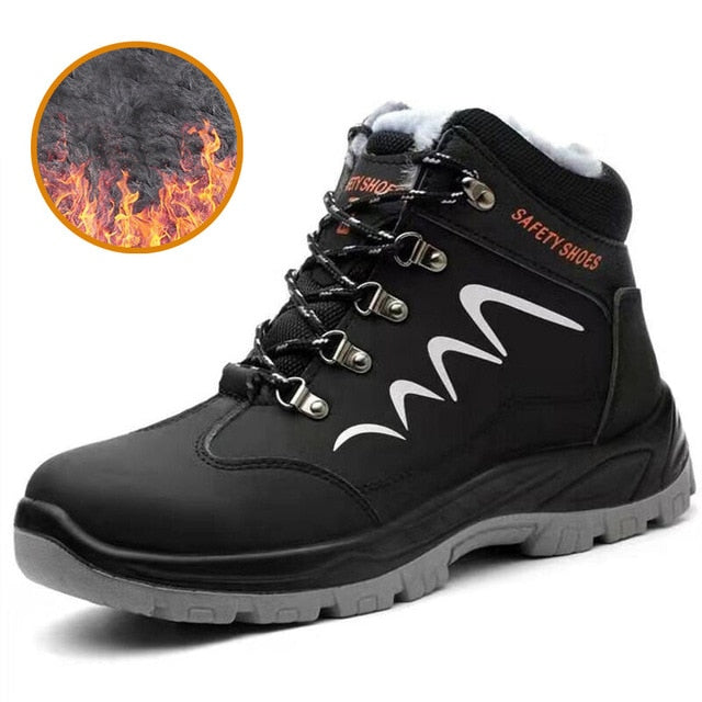 Winter Mens Puncture Proof Safety Shoes