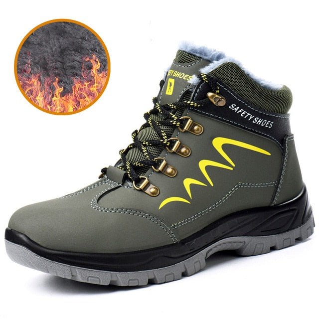 Winter Mens Puncture Proof Safety Shoes