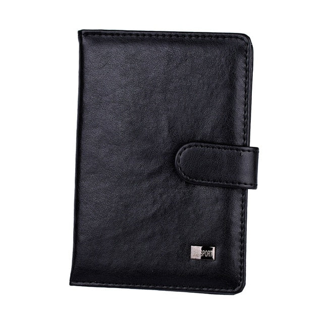 Travel Passport Holder Leather Wallet