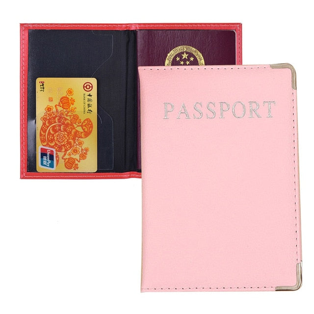 Travel Passport Holder Leather Wallet