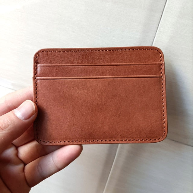 Vintage Men's Genuine Leather Credit Card Holder