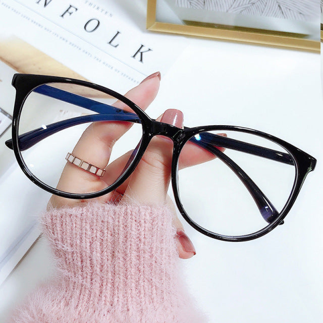 -1.0 1.5 2.0 to 6.0 Black Finished Myopia Glasses