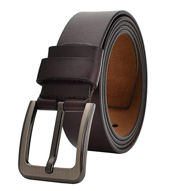 2021 Genuine Leather Belt Men 140 150 160 170cm Large Size Luxury Designer Belts Men Split Leather High Quality Waist Belt