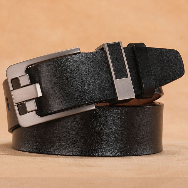 2021 Genuine Leather Belt Men 140 150 160 170cm Large Size Luxury Designer Belts Men Split Leather High Quality Waist Belt