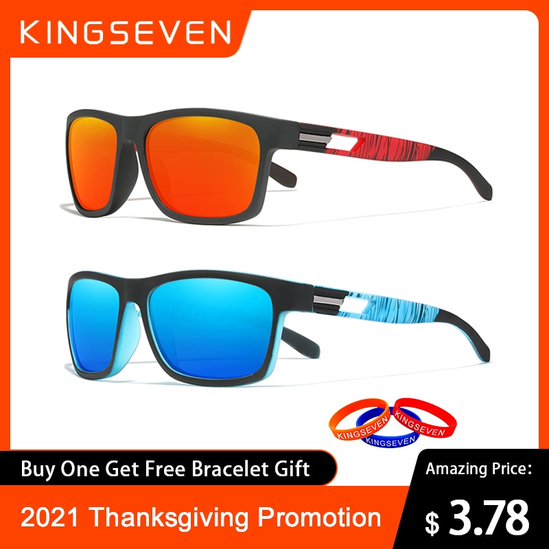 Special Promotion KINGSEVEN Brand Sunglasses Men's Polarized Lens Sun Glasses Women UV400 7th Anniversary Thanksgiving Activity