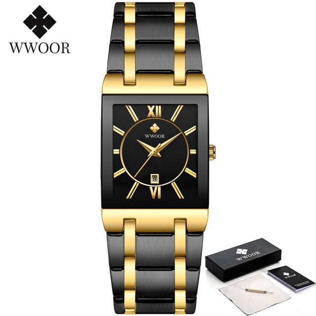 Relogio Masculino Waterproof Gold Watch