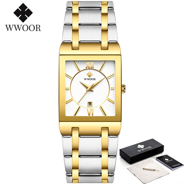 Relogio Masculino Waterproof Gold Watch