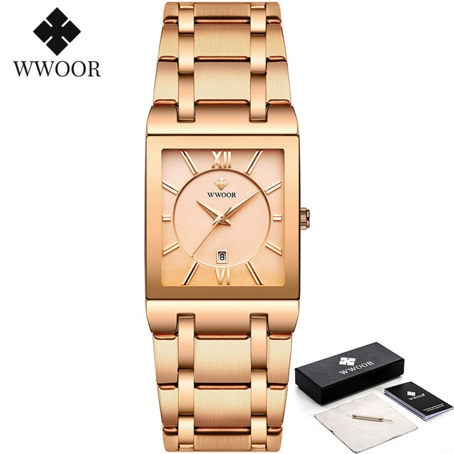 Relogio Masculino Waterproof Gold Watch