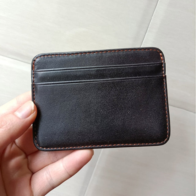 Vintage Men's Genuine Leather Credit Card Holder