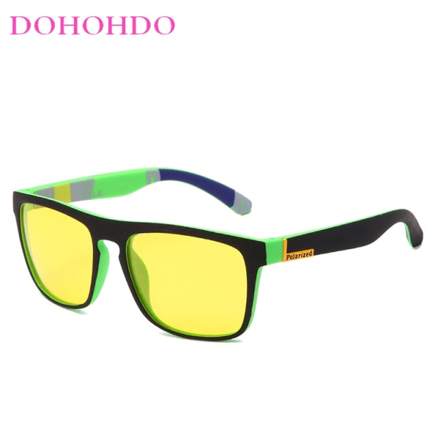 DOHOHDO Men Night Vision Glasses Women Polarized Sunglasses Yellow Lens Anti-Glare Goggle Night Driving Sunglasses Eyewear UV400