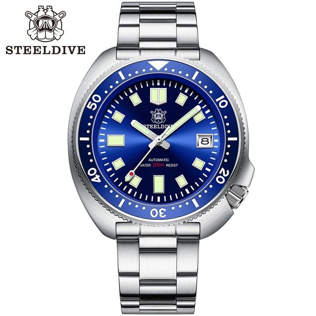 Steeldive Mens 44MM Men NH35 Dive Watch with Ceramic Bezel