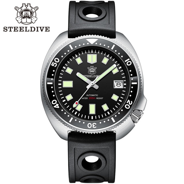 Steeldive Mens 44MM Men NH35 Dive Watch with Ceramic Bezel