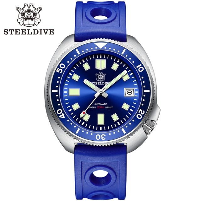 Steeldive Mens 44MM Men NH35 Dive Watch with Ceramic Bezel