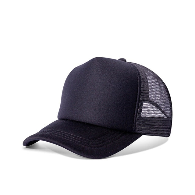 Black Solid Color Baseball Cap