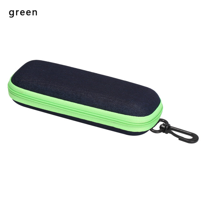 1PC Portable Eyewear Cases Cover Sunglasses Hard Case For Women Men Glasses Box With Lanyard Zipper Eyeglass Cases Protector