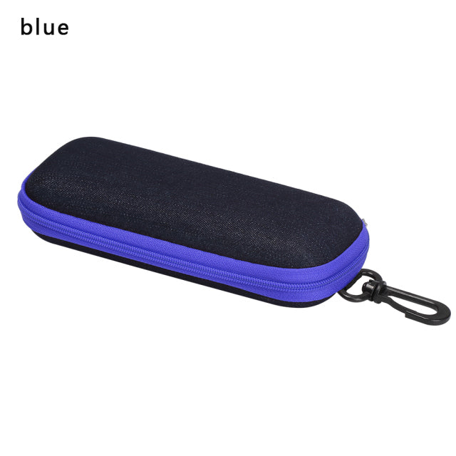 1PC Portable Eyewear Cases Cover Sunglasses Hard Case For Women Men Glasses Box With Lanyard Zipper Eyeglass Cases Protector