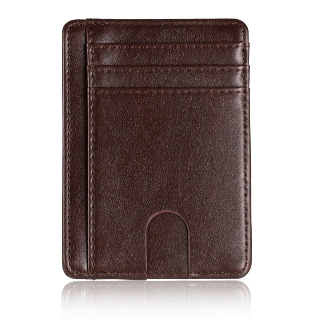 Slim RFID Blocking Leather Wallet