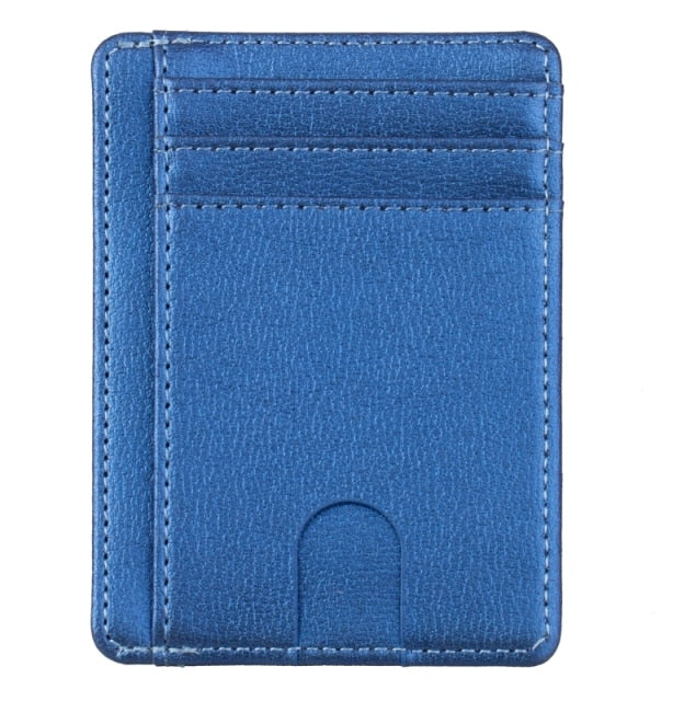 Slim RFID Blocking Leather Wallet