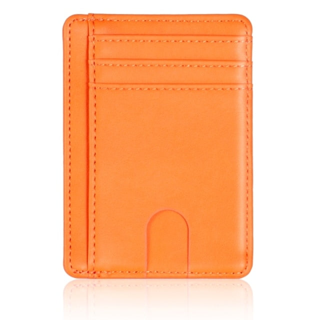 Slim RFID Blocking Leather Wallet