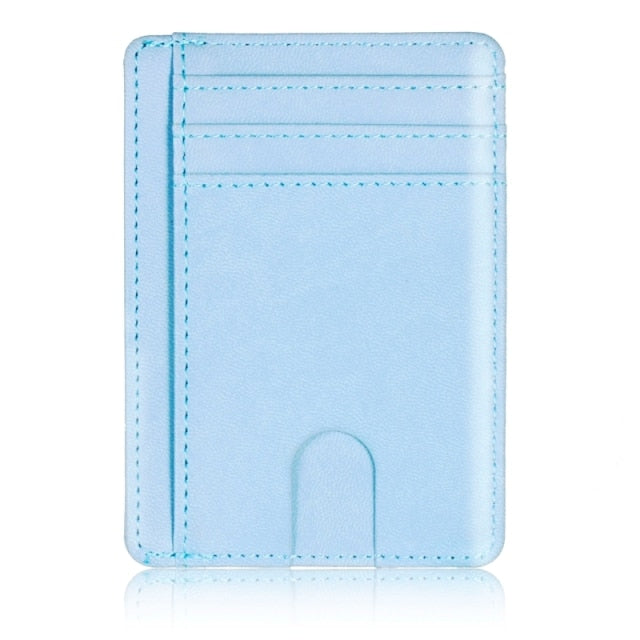 Slim RFID Blocking Leather Wallet