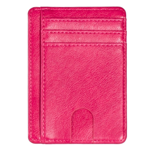 Slim RFID Blocking Leather Wallet