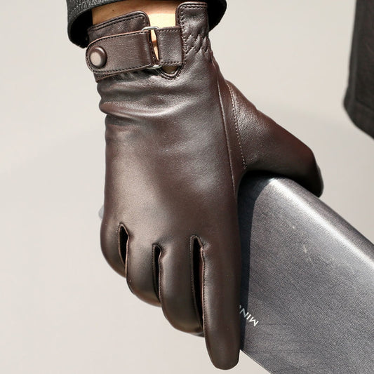 High Quality Autumn Winter 100% Geniune Sheepskin Leather Gloves