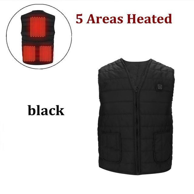 Men USB Infrared Electric Heated Vest