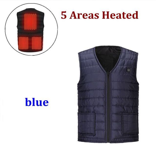 Men USB Infrared Electric Heated Vest