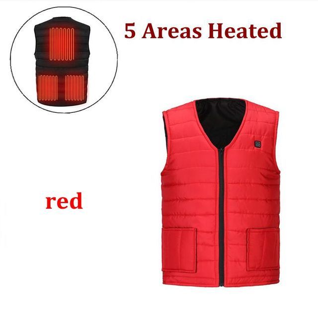 Men USB Infrared Electric Heated Vest