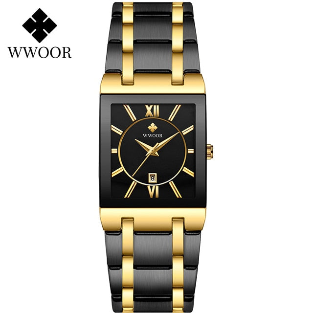 Relogio Masculino Waterproof Gold Watch