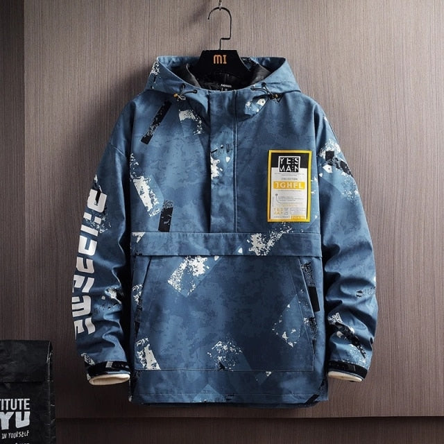 Streetwear Camouflage Hooded Jacket