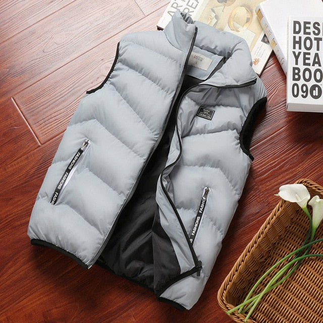 Sleeveless Cotton Puffy Vest