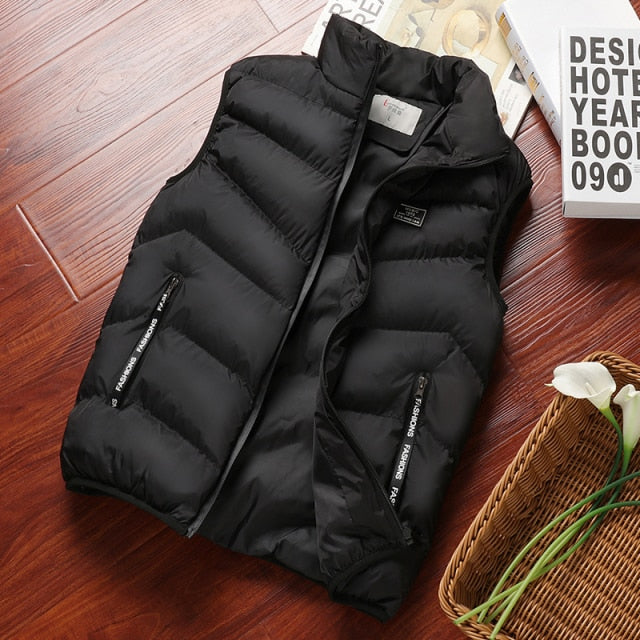 Sleeveless Cotton Puffy Vest