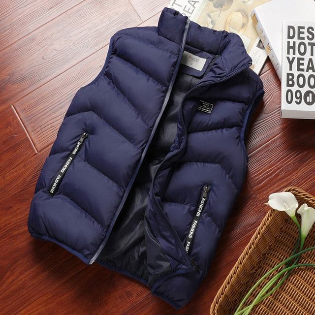 Sleeveless Cotton Puffy Vest