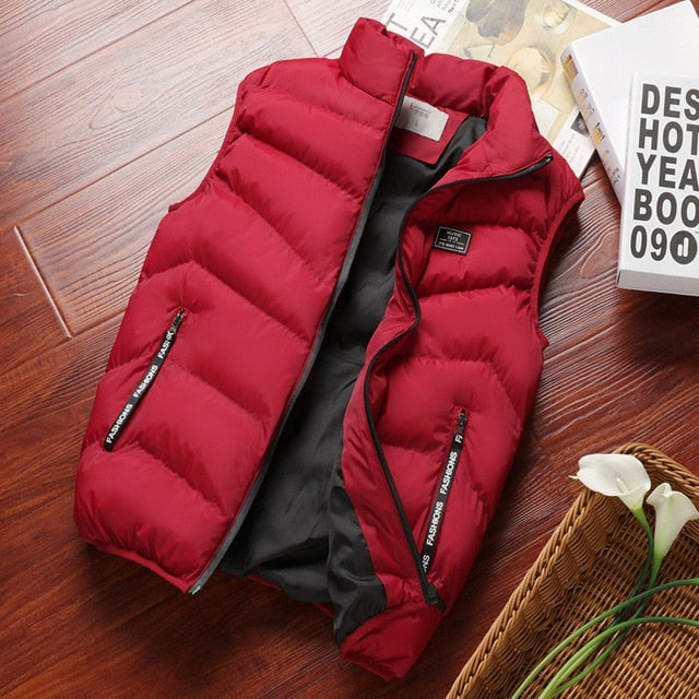 Sleeveless Cotton Puffy Vest